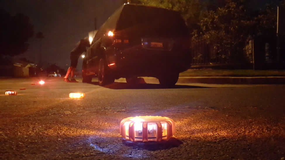 Car on road