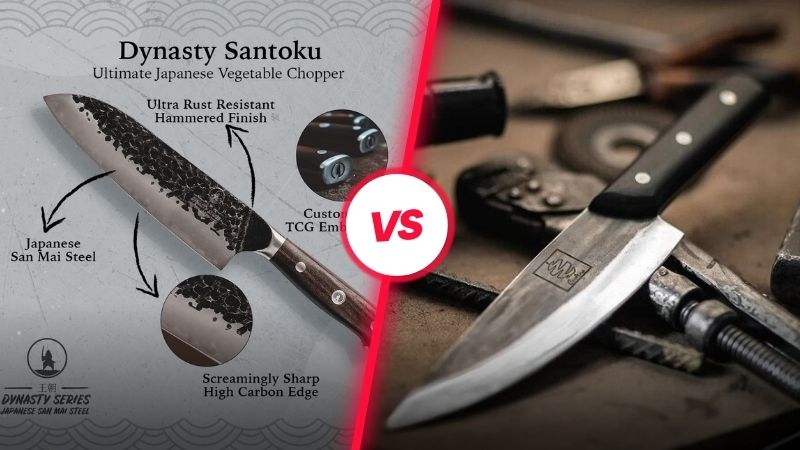 cooking guild dynasty knives vs coolina knives quality