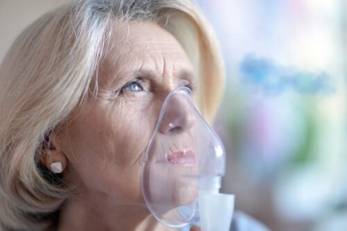 elderly breathing