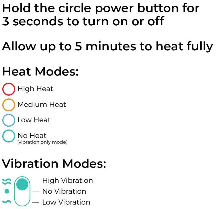 warming massager how to use 