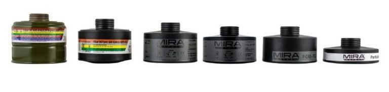 Mira gas mask filters