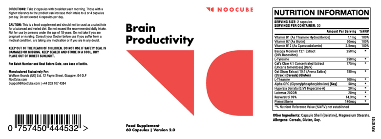 NooCube Ingredients
