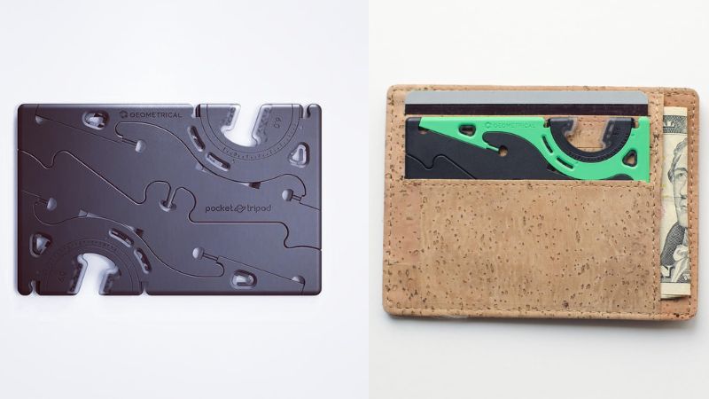 pocket tripod card shaped