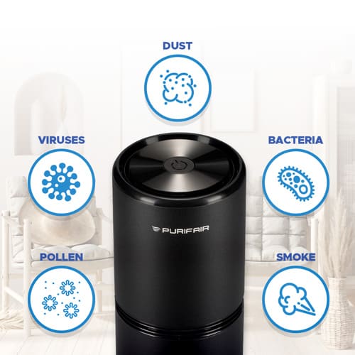 Purifair Portable Air Purifier Remove Bacteria and Viruses