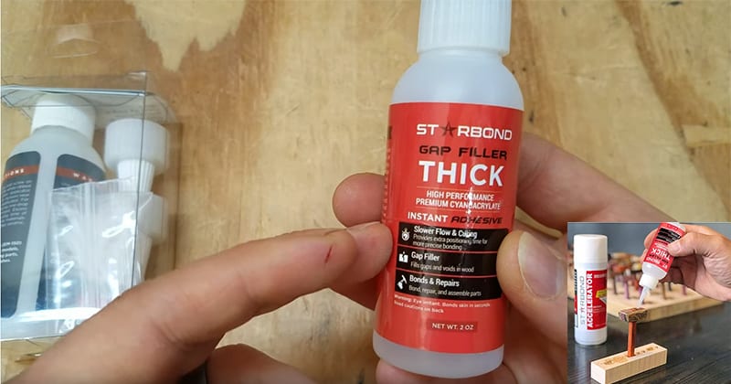 Starbond Thick Premium CA Adhesive Super Glue Kit application