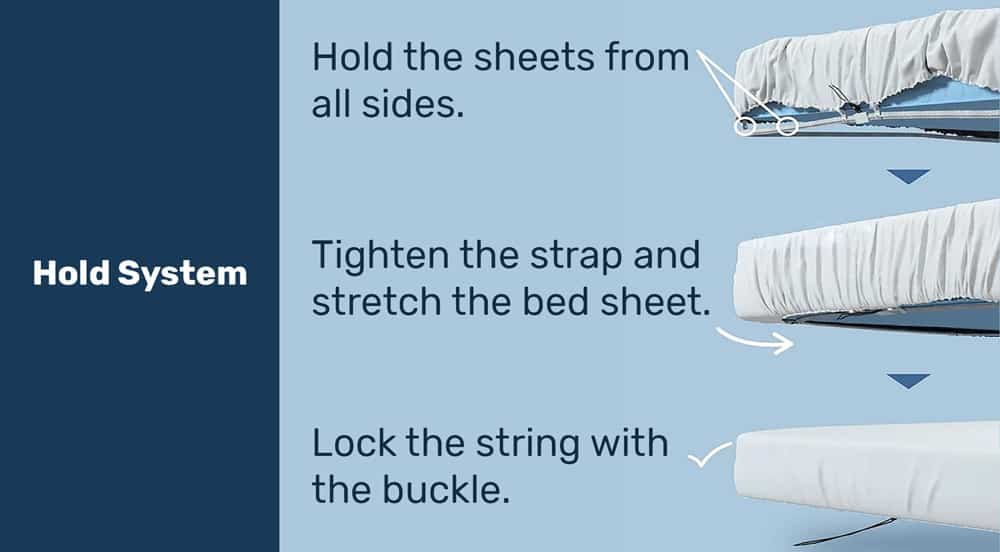 Bed Scrunchie Tightening Straps